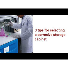 Load image into Gallery viewer, Silver 31 Gal Under Fume Hood ChemCor® Cabinet | Manual Close Doors | 8849042 - 8849042 - image 4