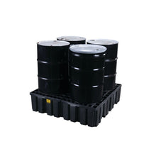 Load image into Gallery viewer, 4 Drum Spill Pallet | Black Plastic, Without Drain | 1640BND - 1640BND - image 5