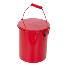 Load image into Gallery viewer, 6 Quart Red Steel Bench Can | Dasher Screen, Lid | B606 - B606 - image 5