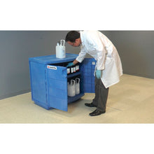 Load image into Gallery viewer, Blue Plastic Corrosives and Acid Cabinet | Manual Close Doors | 24180 - 24180 - image 5