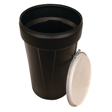 Load image into Gallery viewer, Black 55 Gal Plastic Drum Barrel | Metal Bolt Ring | 1655MBLKBR - 1655MBLKBR - image 5