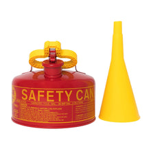 Load image into Gallery viewer, 1 Gal Red Steel Safety Can for Flammables | Funnel | Type I | UI10FS - UI10FS - image 5