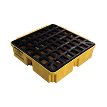 Load image into Gallery viewer, Yellow 1 Drum Modular Spill Containment Platform With Drain | 1633D - 1633D - image 5