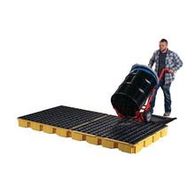 Load image into Gallery viewer, Yellow 8 Drum Modular Spill Platform With Drain | 1688D - 1688D - image 5