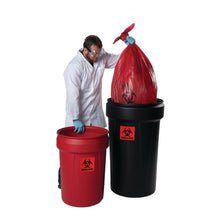 Load image into Gallery viewer, 60 Gal Red Biohazard Waste Bag, Pack of 100 | 1693 | Eagle - image 5