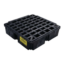 Load image into Gallery viewer, Black 1 Drum Modular Spill Containment Platform With Drain | 1633BD - 1633BD - image 6