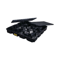 Load image into Gallery viewer, Black 4 Drum Modular Spill Containment Platform Without Drain | 1635B - 1635B - image 6