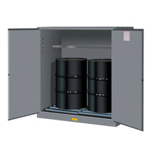 Load image into Gallery viewer, Gray 110 Gal Cabinet With Drum Rollers | 2 Manual-Close Doors | 899163 - 899163 - image 6