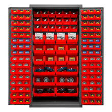 Load image into Gallery viewer, Durham Cabinet, 14 Gauge, 132 Red Bins, 36 x 24 x 72 - image 6