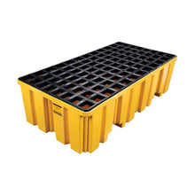 Load image into Gallery viewer, 2 Drum Spill Pallet | Yellow Plastic, Without Drain | 1620ND - 1620ND - image 6