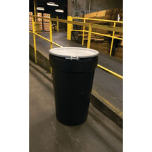 Load image into Gallery viewer, Black 55 Gal Plastic Drum Barrel | Metal Bolt Ring | 1655MBLKBR - 1655MBLKBR - image 6
