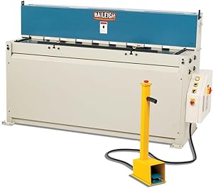 Baileigh Industrial - 220V 3Phase Hydraulic Powered Shear. 60" Length 10 Gauge Mild Steel Capacity