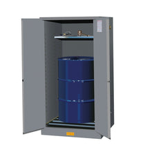 Load image into Gallery viewer, Gray 55 Gal Safety Cabinet With Drum Rollers | Manual-Close Doors | 896263 - 896263 - image 6