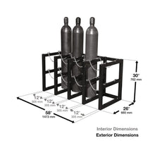 Load image into Gallery viewer, 8 Tank Gas Cylinder Rack | 4 Wide by 2 Deep | 35150 - 35150 - image 7