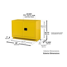 Load image into Gallery viewer, Neutral 31 Gal Under Fume Hood Corrosives/Acids Safety Cabinet | ChemCor® | 8849072 - 8849072 - image 8