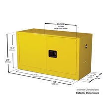 Load image into Gallery viewer, 17 Gal Corrosives/Acids Safety Cabinet | ChemCor® Piggyback | 8917222 - 8917222 - image 8