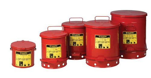 Justrite- Oily Waste Cans