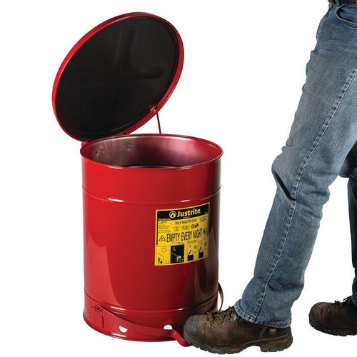 Justrite 09508 CAN, OWC W/SNDGRD CVR, 14G, RD