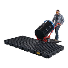 Load image into Gallery viewer, Black 8 Drum Modular Spill Platform With Drain | 1688BD - 1688BD - image 9