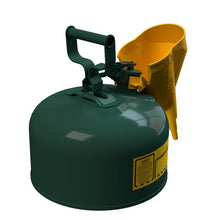 Load image into Gallery viewer, Type 1 | Green Safety Can w/ Funnel | 2 Gal | 7120410 - 7120410 - image 9