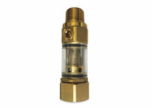 Load image into Gallery viewer, Brass Garden Hose Inlet Filter with Clear View, 3/4" FGH x 1/2" MNPT