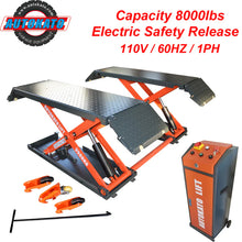 Load image into Gallery viewer, Katool KT-X85 8000 lbs. Electric Lock Release  Scissor Lift (110v or 220v)