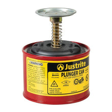 Load image into Gallery viewer, Justrite 10008 CAN, PLUNGER, STEEL, 1 PT, RED