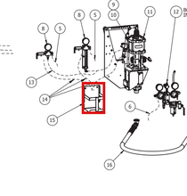 Load image into Gallery viewer, Binks 101-9435-K CATALYST SUPPLY BOTTLE BRACKET KIT -- Ref 15, Century Ext Mix Gel Coat Manual 77-2941 [ English ]