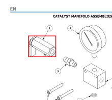 Load image into Gallery viewer, Binks 101-9477-75 RELIEF VALVE - 75 PSI -- Ref 1, Pump &amp; Flow Meter Manual 77-2945 [ English ]