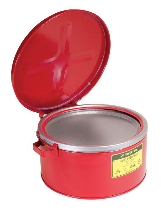 Justrite 10775 CAN, BENCH WBSKT, 3G, RED