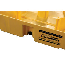 Load image into Gallery viewer, Yellow 8 Drum Modular Spill Platform With Drain | 1688D - 1688D - image 10