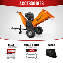Load image into Gallery viewer, MechMaxx 6 inch E-start ZONSEN 420cc 15hp Gasoline Engine Powered Drum Wood Chipper, P4206