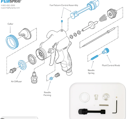 Fuji 2342 Black M Model Rebuild Kit