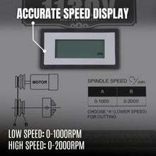 Load image into Gallery viewer, MechMaxx 2 HP 11'' x 30'' Combination Lathe Milling Drilling Machine Brushless Motor, 1.5'' Spindle Bore, 0-2000 RPM Variable Speed, High Precision Benchtop Lathe for Metalworking – Without Stand 1130