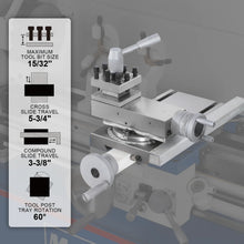 Load image into Gallery viewer, MechMaxx Metal Lathe Machine 11'' x 30'' High Precision Benchtop Brushless Motor 0-2000 RPM Variable Speed Metal Working Machine 2HP Small Lathe without Stand 1130V