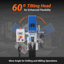 Load image into Gallery viewer, MechMaxx 2 HP 11'' x 30'' Combination Lathe Milling Drilling Machine Brushless Motor, 1.5'' Spindle Bore, 0-2000 RPM Variable Speed, High Precision Benchtop Lathe for Metalworking – Without Stand 1130