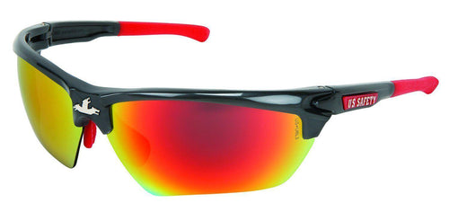 MCR Safety Dominator™ DM3 - Gunmetal Frame - Fire Mirror Lens - BossMan - Sold/Each
