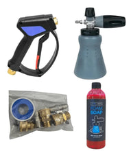Load image into Gallery viewer, PF22 Wide Mouth Foam Cannon Kit with SG28 Spray Gun, 4000 PSI 12 GPM, Includes Soap