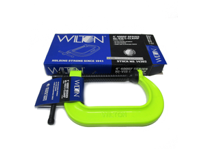 Wilton — 400 Series Hi-Vis Safety C-Clamp, 0 - 8-1/4” Opening, 5” Throat