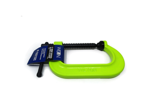 Wilton — 400 Series Hi-Vis Safety C-Clamp, 2" - 10-1/8" Jaw Opening, 6" Throat Depth