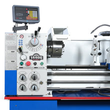 Load image into Gallery viewer, MechMaxx Industrial Metal Lathe Machine with DRO 14' x 40'' High Precision 84-1850 RPM Variable Speed Metal Working Machine 2HP Small Lathe with Stand 1440G