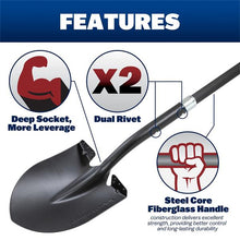Load image into Gallery viewer, Marshalltown 14DLS 14 Ga Proscape Digging Shovel - Long Fiberglass