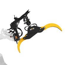 Load image into Gallery viewer, MechMaxx 59" Multi-purpose Hydraulic Rotating Log Grapple For Mini Skid Steer, 1500lbs Lift Capacity, 360° Rotational Ability
