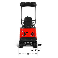 Load image into Gallery viewer, MechMaxx Mini Compact Excavator HONDA GX390 Engine, 65.7" Max. Digging Depth, 1Ton, 2280 LBS Operating Weight, MEC10