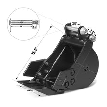 Load image into Gallery viewer, MechMaxx 4-Piece Mini Excavator Attachment Set for Mini Compact Excavator ( SKU: 150530; 150531; 150532 )