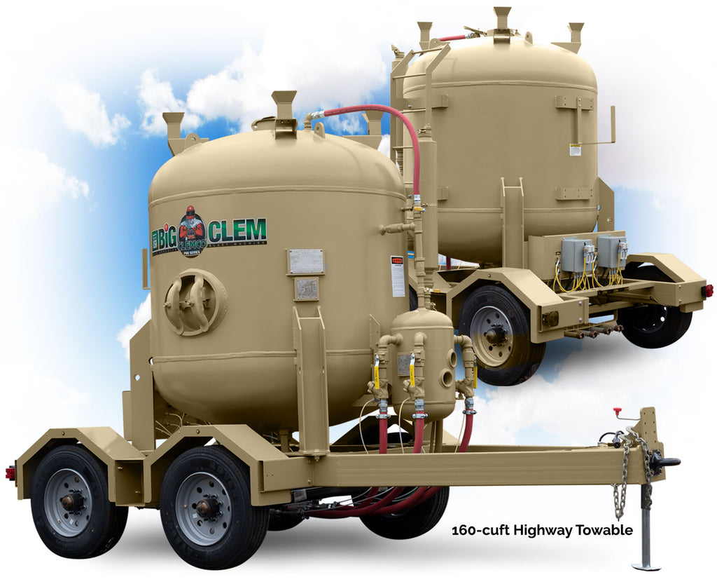 Clemco 30930 Pro-Series Big Clem Bulk Buster Blast Machine (160-cuft., 2-operator Stations w/ Electric Remote: 90