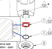 Load image into Gallery viewer, Binks 162750 SHAFT SEAL -- Ref 1, Pressure Relief Valve Manual 77-3243 EN [ English ]