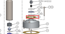 Load image into Gallery viewer, Binks 162849 GASKET -- Ref 9, FX420XX-XXX Fluid Section Manual 77-3281 EN [ English ]