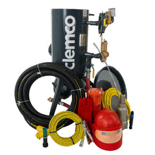 Load image into Gallery viewer, Clemco 23909 3 Cubic Foot Blast Machine Packages with 1-1/4” piping  16” diameter - Auto Quantum Valve with Abrasive Cut off Switch - SaFety Gear
