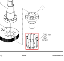 Load image into Gallery viewer, Binks 165571 M10 x 70 SCREW -- Ref 18, Smart Pump E2-30/40 - Service Manual - 77-3215 [ English ]